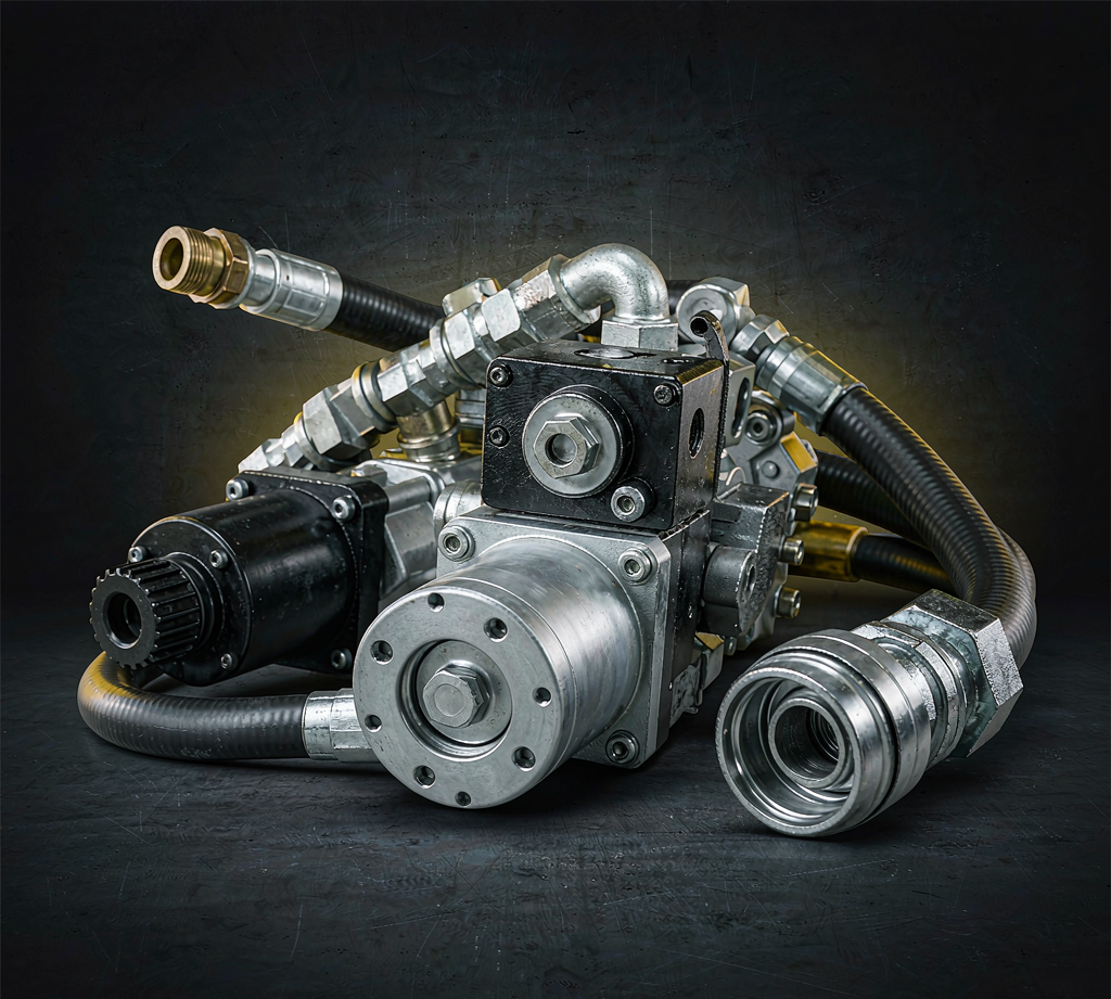 Hydraulic parts - pumps, hoses and fittings