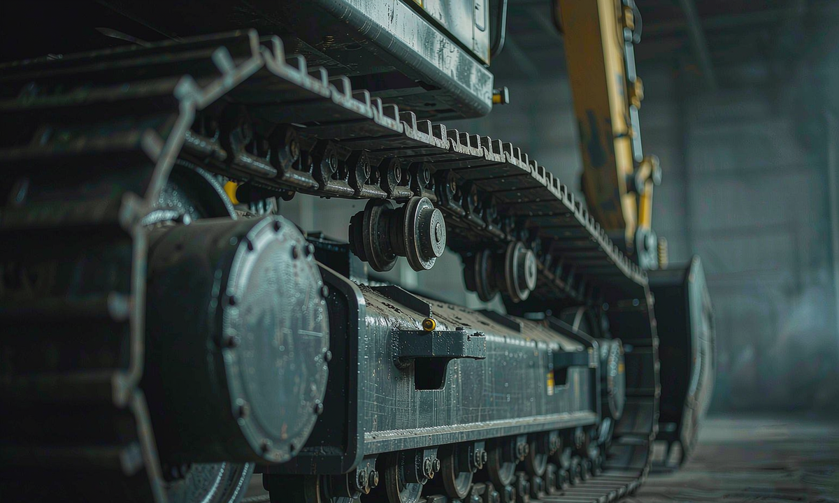 Excavator undercarriage track assembly
